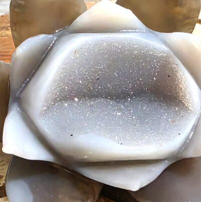 Agate Geode Lotus Carvings - Image 7