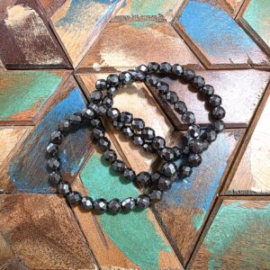 Faceted Hematite Bracelets