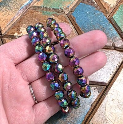 Faceted Rainbow Hematite Bracelets - Image 3