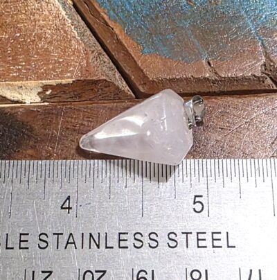 Rose Quartz Pendulum Pendant - Image 2