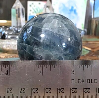 Blue Rainbow Fluorite Sphere - Image 12