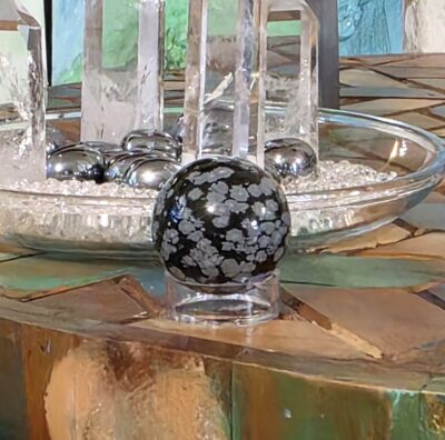 Snowflake Obsidian Sphere - Image 3