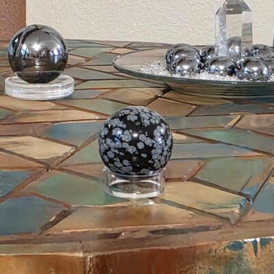 Snowflake Obsidian Sphere - Image 4