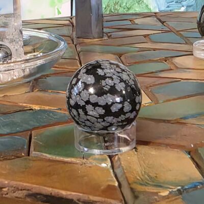 Snowflake Obsidian Sphere - Image 6