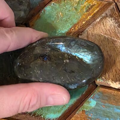 Extra Large Labradorite Palm Stones- All Have Flash! - Image 5