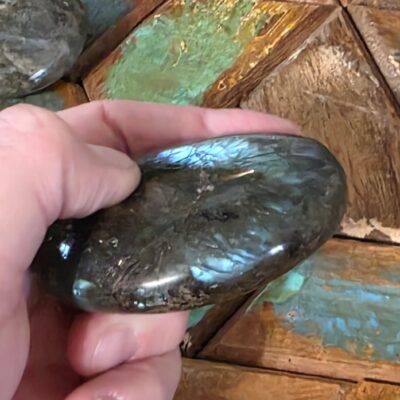 Extra Large Labradorite Palm Stones- All Have Flash! - Image 7