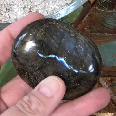 Extra Large Labradorite Palm Stones- All Have Flash! - Image 9