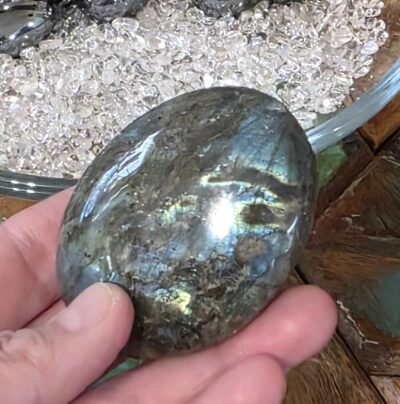 Extra Large Labradorite Palm Stones- All Have Flash! - Image 11
