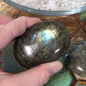 Extra Large Labradorite Palm Stones- All Have Flash!