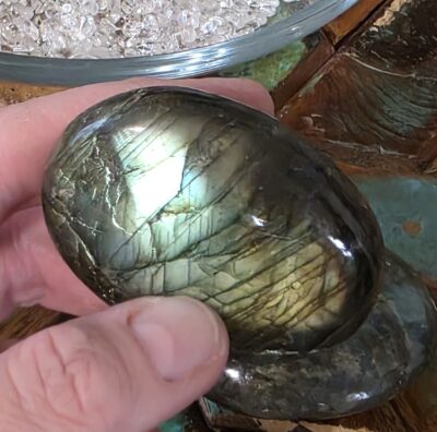Extra Large Labradorite Palm Stones- All Have Flash! - Image 13