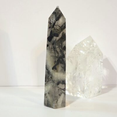 Clear Quartz and Black Tourmaline Tower - Image 6