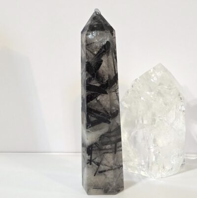 Clear Quartz and Black Tourmaline Tower - Image 2