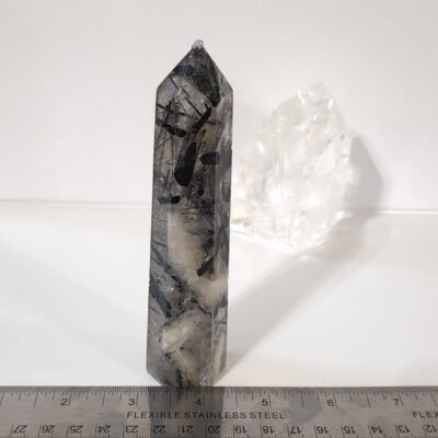 Clear Quartz and Black Tourmaline Tower - Image 4