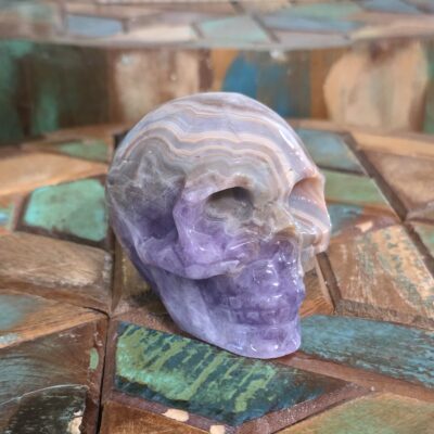 Amethyst and Agate Skulls - Image 2