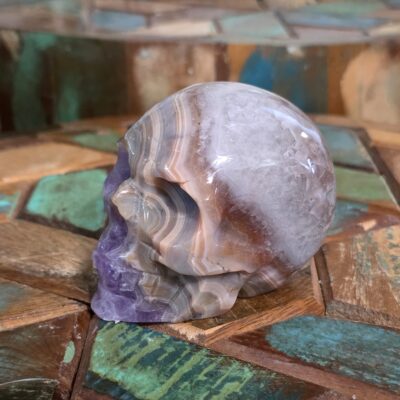 Amethyst and Agate Skulls - Image 3