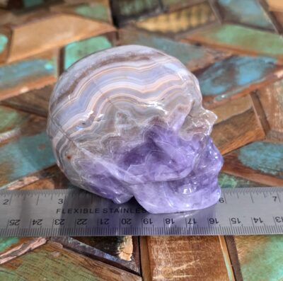 Amethyst and Agate Skulls - Image 6