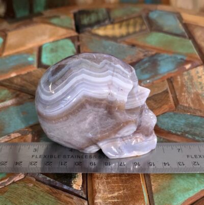 Amethyst and Agate Skulls - Image 7