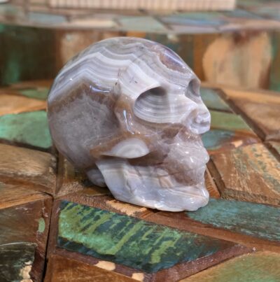 Amethyst and Agate Skulls - Image 8