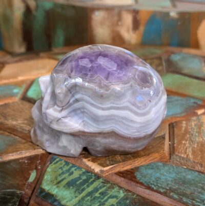 Amethyst and Agate Skulls - Image 10