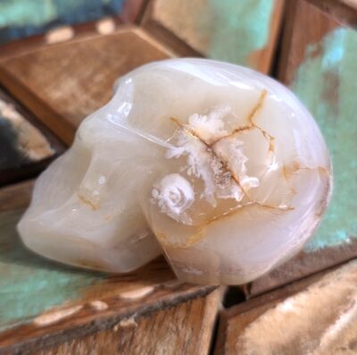 Flower Agate Skulls - Image 14