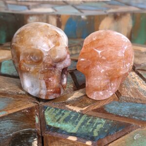 Hematoid Quartz Skulls