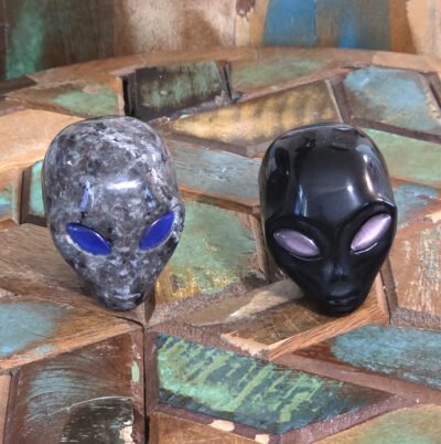 Alien Head Carvings