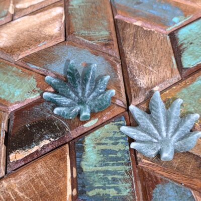Green Aventurine MJ Leaf Carvings - Image 2